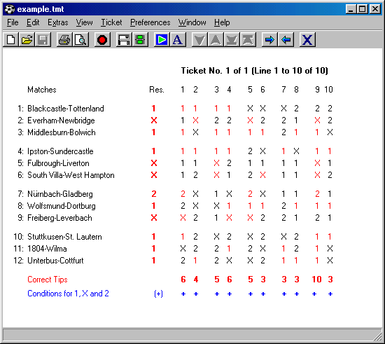 Screenshot for TotoCalculator 2 for Windows 2.12.6